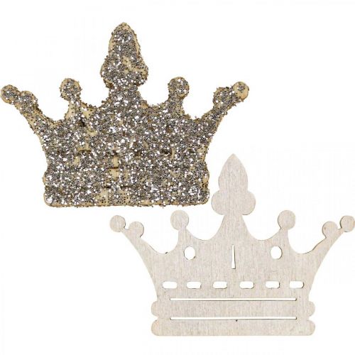 Floristik24 Decoración dispersa corona Navidad madera brillo B4cm 72 piezas