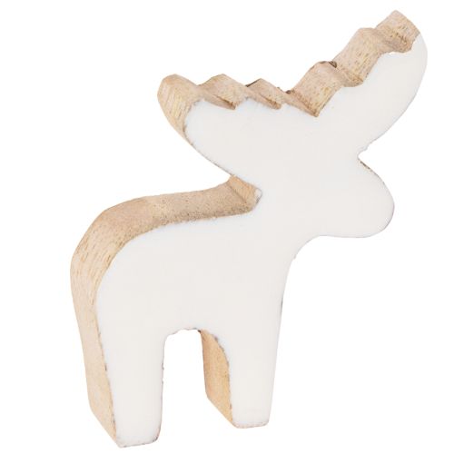 Figura decorativa de madera de alce, de pie, para decoración navideña, 6 cm, 8 piezas. comprar | Floristik24.es