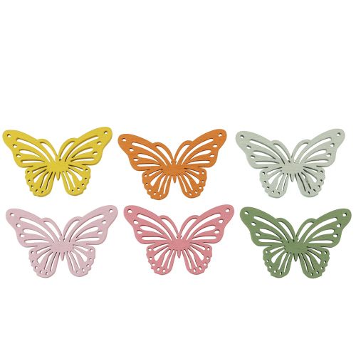 Artículo Coctelera de madera mariposa decoración de espolvoreados de colores 4,5×3cm 48uds