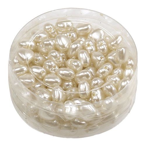 Floristik24 Corazones dispersos crema 1cm 144pcs