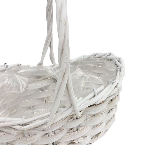 Floristik24 Cesta de dispersión blanca 20cm x 15cm 1ud