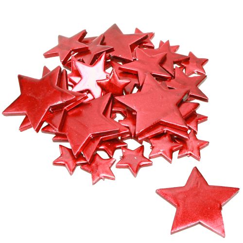 Artículo Estrellas Rojas Decorativas para Esparcir Ø3/5/7cm – 2.ª Opción – 44 uds