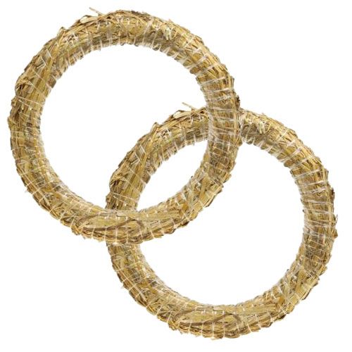 Artículo Corona de paja corona decorativa romana de paja 30/4cm 2uds