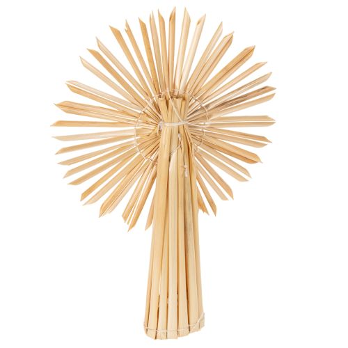 Juego de estrellas de paja para adornos de árbol de Navidad, figuras y estrellas, 35 piezas | Floristik24.es