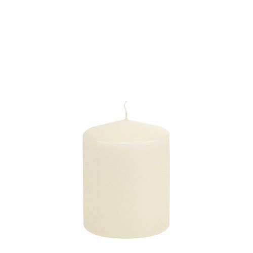 Floristik24 Vela pilar 100/80 crema 6uds