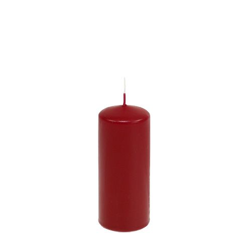 Floristik24 Velas de pilar rojas velas de Adviento rojo viejo 120/50mm 24ud