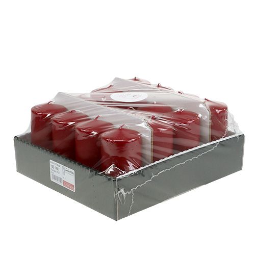 Artículo Vela pilar 120/60 rojo viejo 16 piezas