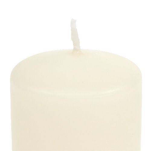 Floristik24 Vela pilar 120/80 crema 6uds