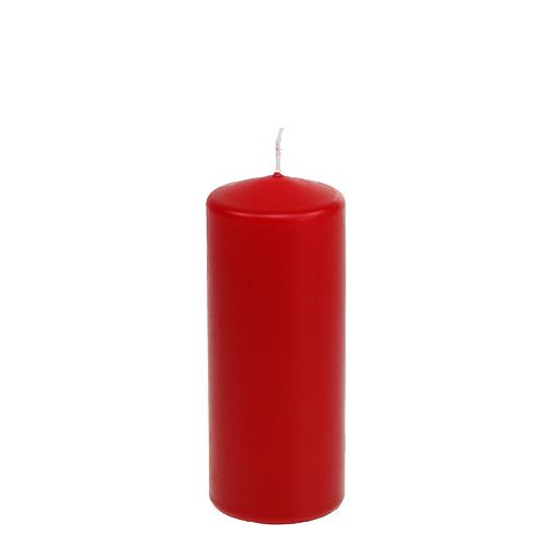 Floristik24 Vela pilar 150/60 roja 8 piezas