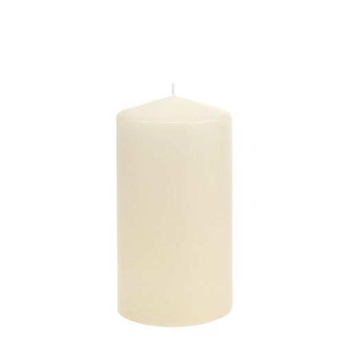 Vela pilar 150/80 crema 6uds