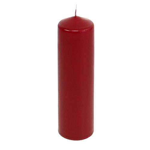 Velas de pilar rojas velas de Adviento rojo viejo 200/50mm 24ud