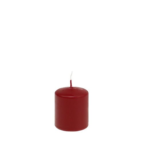 Floristik24 Vela pilar 70/60 viejo rojo 16uds