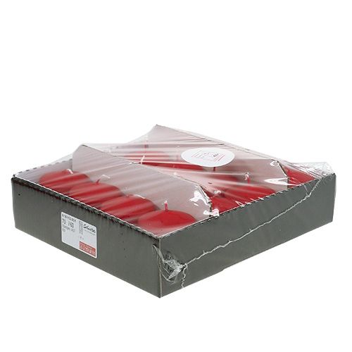 Artículo Vela pilar 70/60 roja 16uds