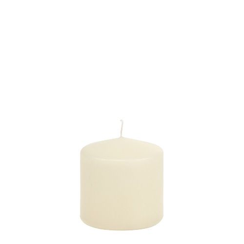 Floristik24 Vela Pilar 80/80 Crema 6 Piezas