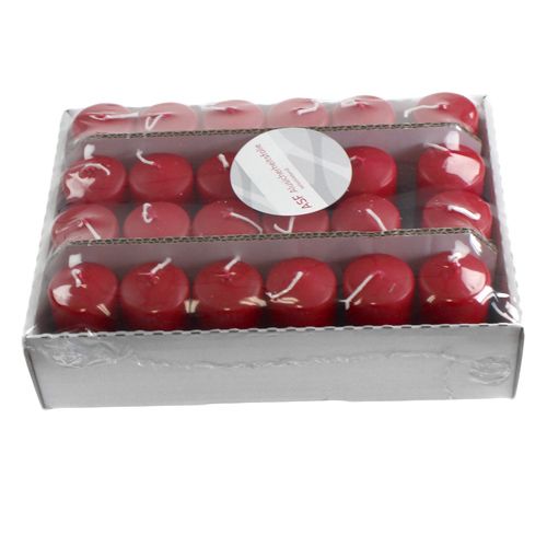 Artículo Vela pilar 120/40 roja 24uds