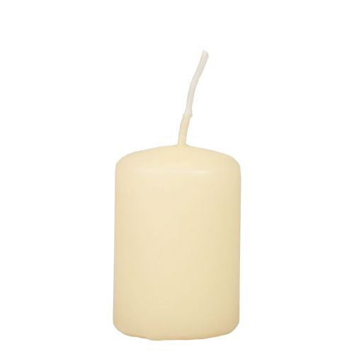 Velas de pilar velas de Adviento crema 60/40mm 24ud