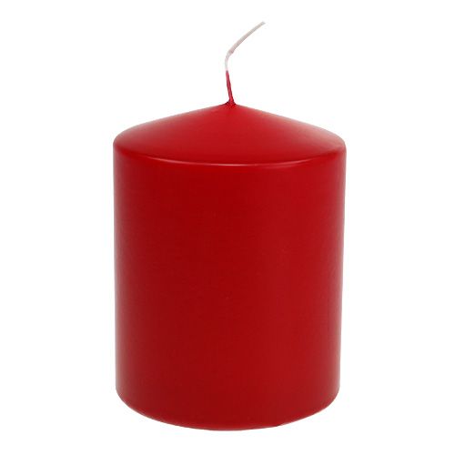 Floristik24 Velas pilar 130/100 rojo 4uds