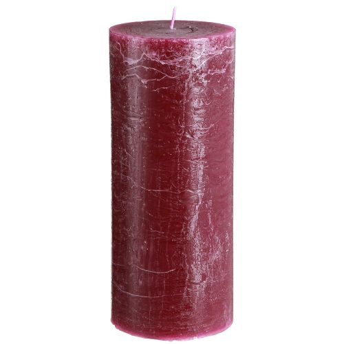 Velas de pilar coloreadas mediante velas Berry 85×200mm 2 piezas