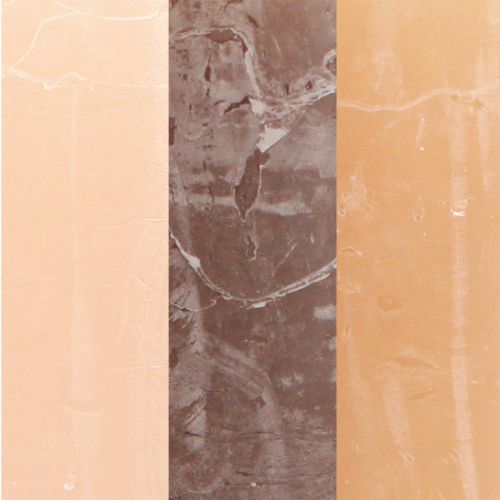 Artículo Velas tipo pilar liso 3 colores marrón 70×80mm 12 piezas