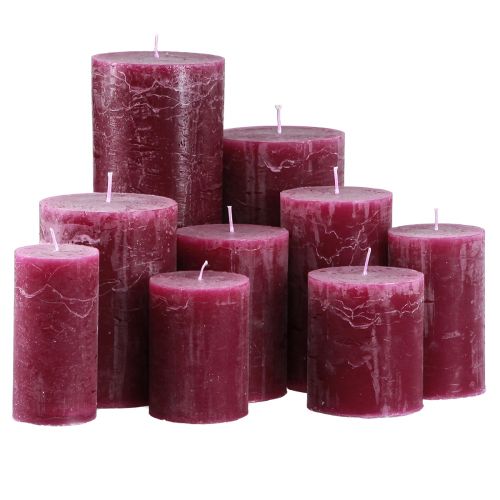 Artículo Velas de color Berry Varios tamaños