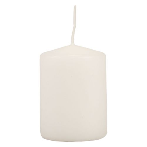 Velas de pilar blancas velas de Adviento velas pequeñas 70/50 mm 24 piezas