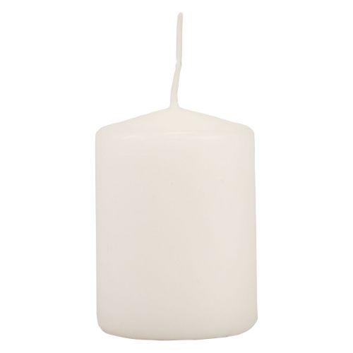 Floristik24 Velas de pilar blancas velas de Adviento velas pequeñas 70/50mm 24 piezas