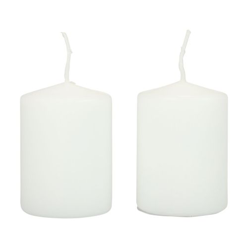 Velas de pilar velas blancas H70mm Ø50mm 12ud