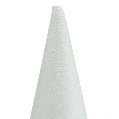 Artículo Cono de espuma de poliestireno blanco 14cm x 7cm 10pcs