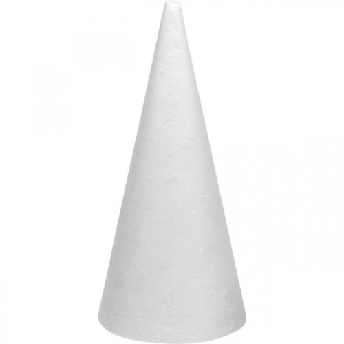Artículo Conos de poliestireno blanco 26cm x12cm 5 piezas