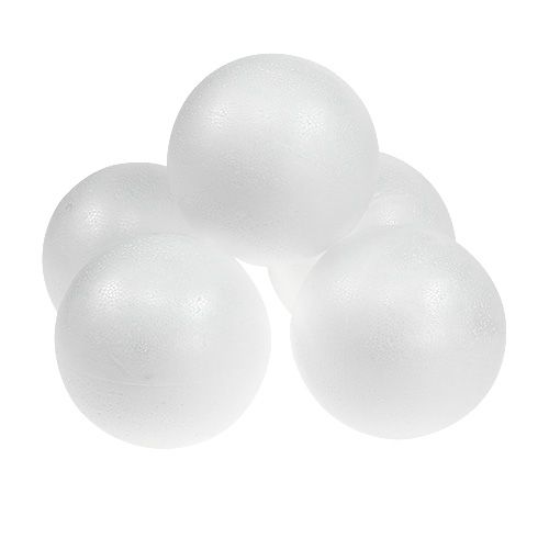Artículo Bola de poliestireno Ø10cm blanco 5uds