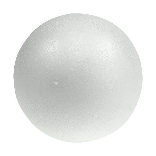 Floristik24 Bola de poliestireno Ø30cm blanca