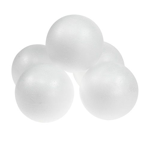 Artículo Bola de espuma de poliestireno Ø6cm 10pcs