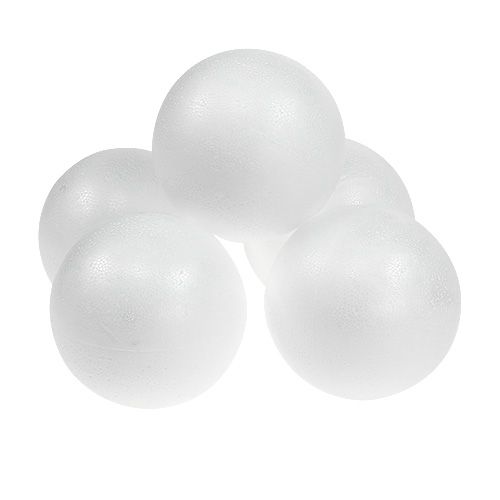 Artículo Pelota poliestireno Ø8cm blanco 10p