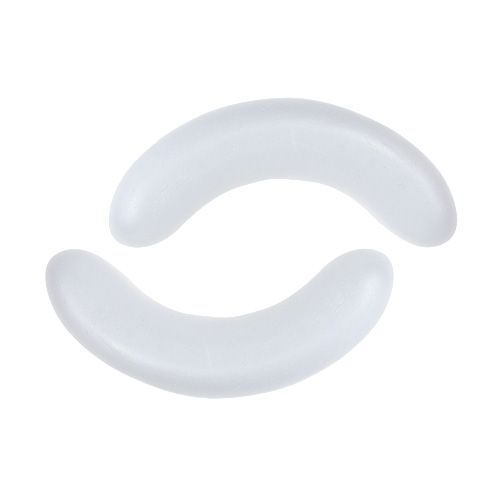 Media luna de poliestireno L25cm W6cm 2pcs