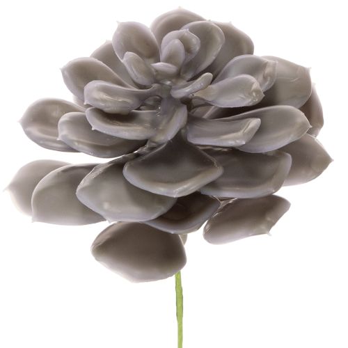Flores artificiales de cera con forma de suculenta, decoración de 10 cm, 6 unidades.