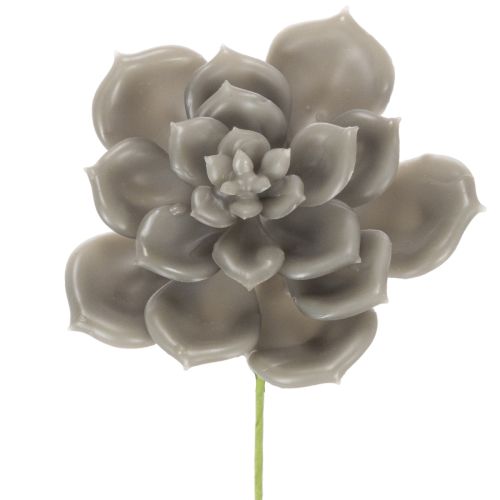 Suculenta artificial de cera, planta artificial con alambre de 8 cm, 8 unidades