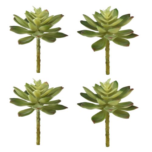Floristik24 Suculentas Artificiales Plantas Artificiales Verde Ø10cm 4 uds