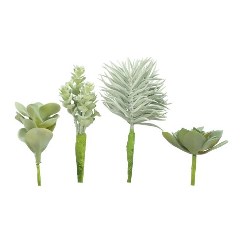 Suculentas Planta Verde Artificial Verde Surtido 9-18,5cm 4uds