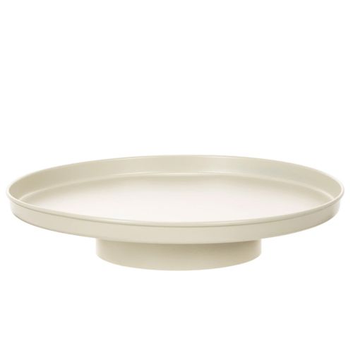 Bandeja decorativa de metal de 30 cm con platillo para decoración de plantas.