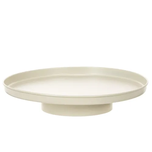 Bandeja decorativa de metal de 30 cm con platillo para decoración de plantas. comprar | Floristik24.es