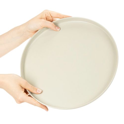 Bandeja decorativa de metal de 30 cm con platillo para decoración de plantas. | Floristik24.es