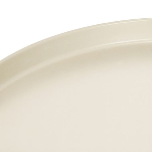 Bandeja decorativa de metal de 30 cm con platillo para decoración de plantas. | Floristik24.es