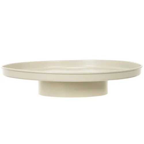 Bandeja decorativa de metal de 30 cm con platillo para decoración de plantas. | Floristik24.es