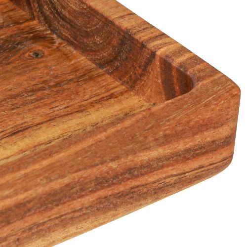 Artículo Bandeja rectangular de madera de acacia engrasada 40x15x4cm