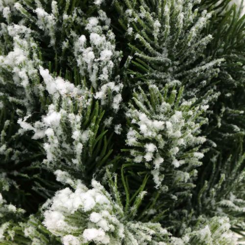Mini árbol de Navidad en maceta con nieve artificial Ø18cm H32cm