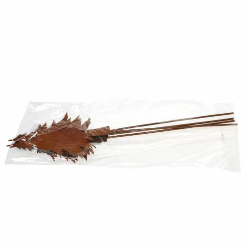 Floristik24 Estaca de jardín abeto patina metal H46cm 4pcs