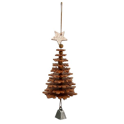 Floristik24 Árbol de Navidad para colgar, Adornos navideños, Adornos para árboles de Navidad cobre Al12cm 29cm