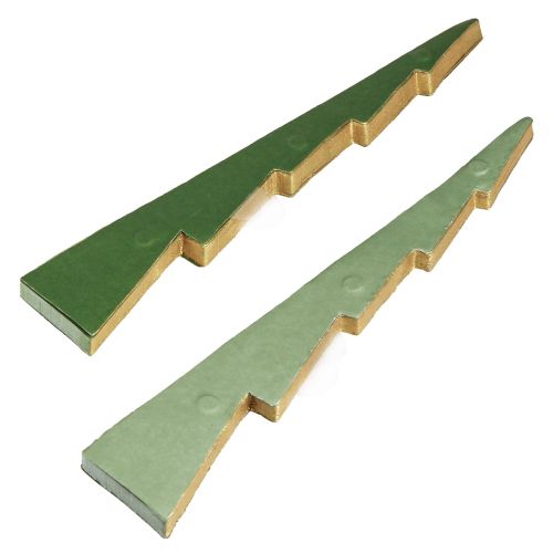 Artículo Árbol de Navidad papel alveolar Navidad verde dorado H30cm 2 piezas