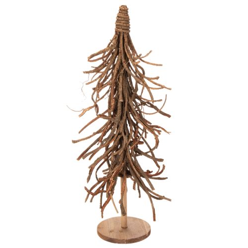 Árbol decorativo hecho de ramas de sauce sobre una base de madera, 68 cm. | Floristik24.es
