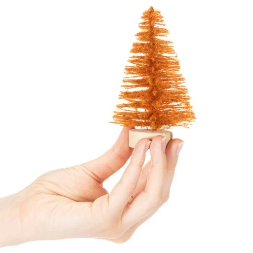 Árbol de Navidad artificial en miniatura para decoración de mesa, 12 cm, 6 unidades | Floristik24.es